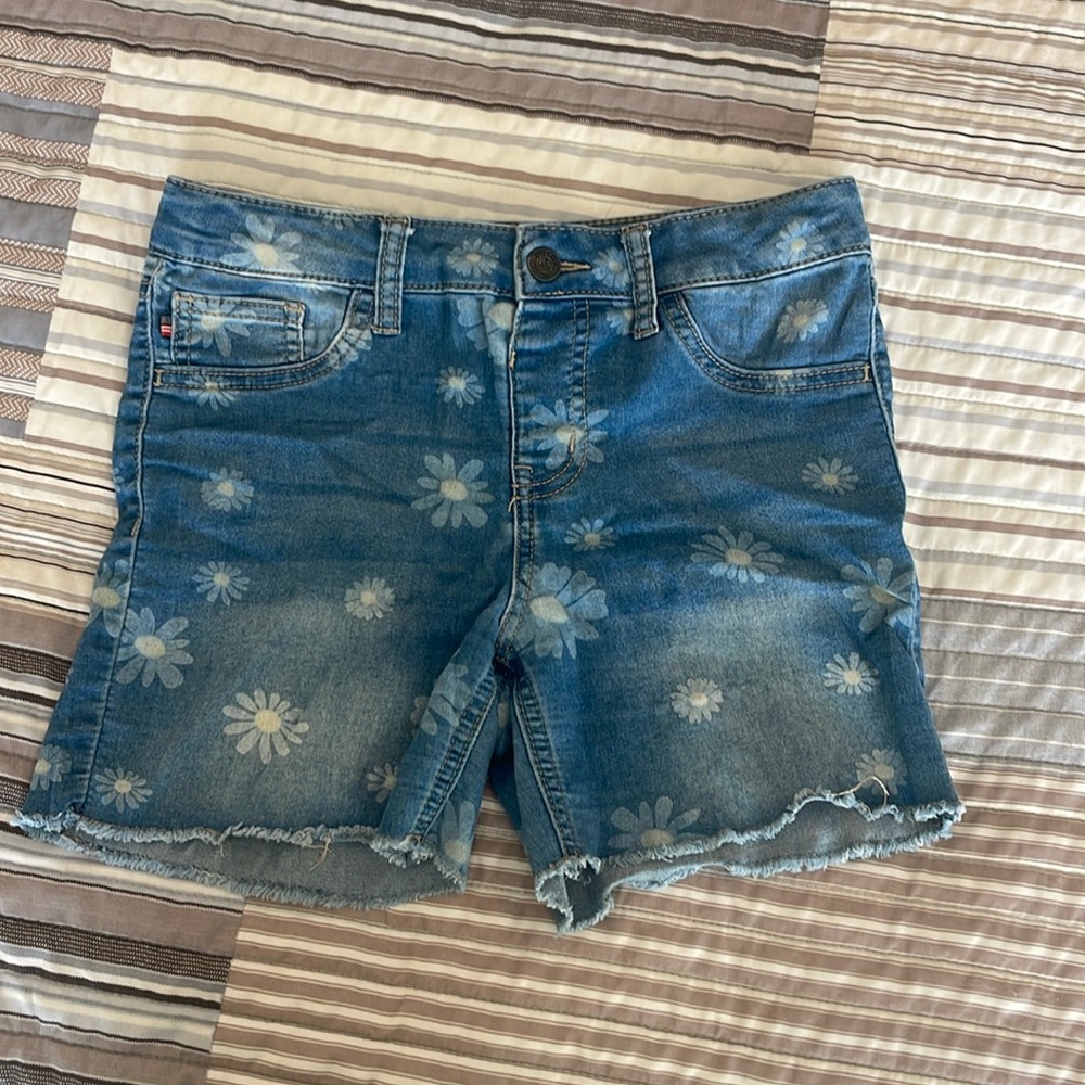 Vigoss Blue Distressed Denim Shorts